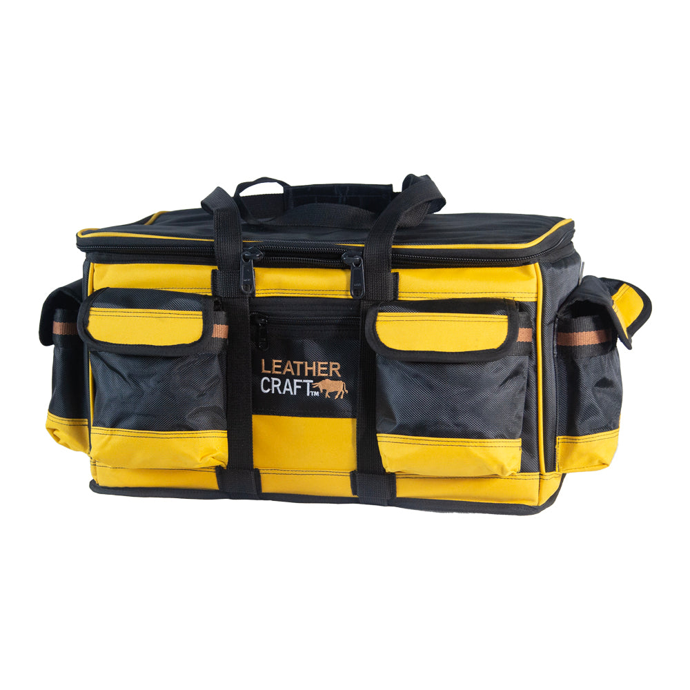 18" Yellow Square Closed Tool Bag -  leathercrafttoolbags