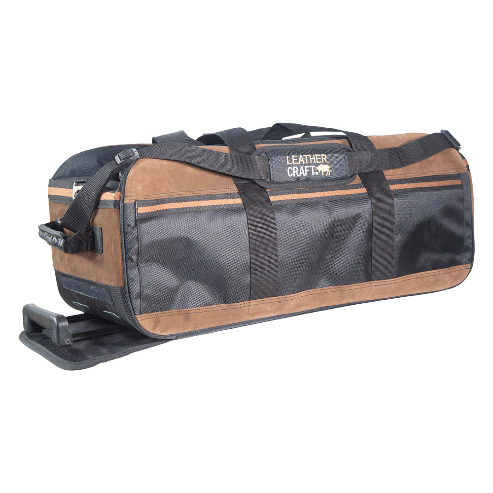 28" Brown Leather Trolley Tool bag -  leathercrafttoolbags