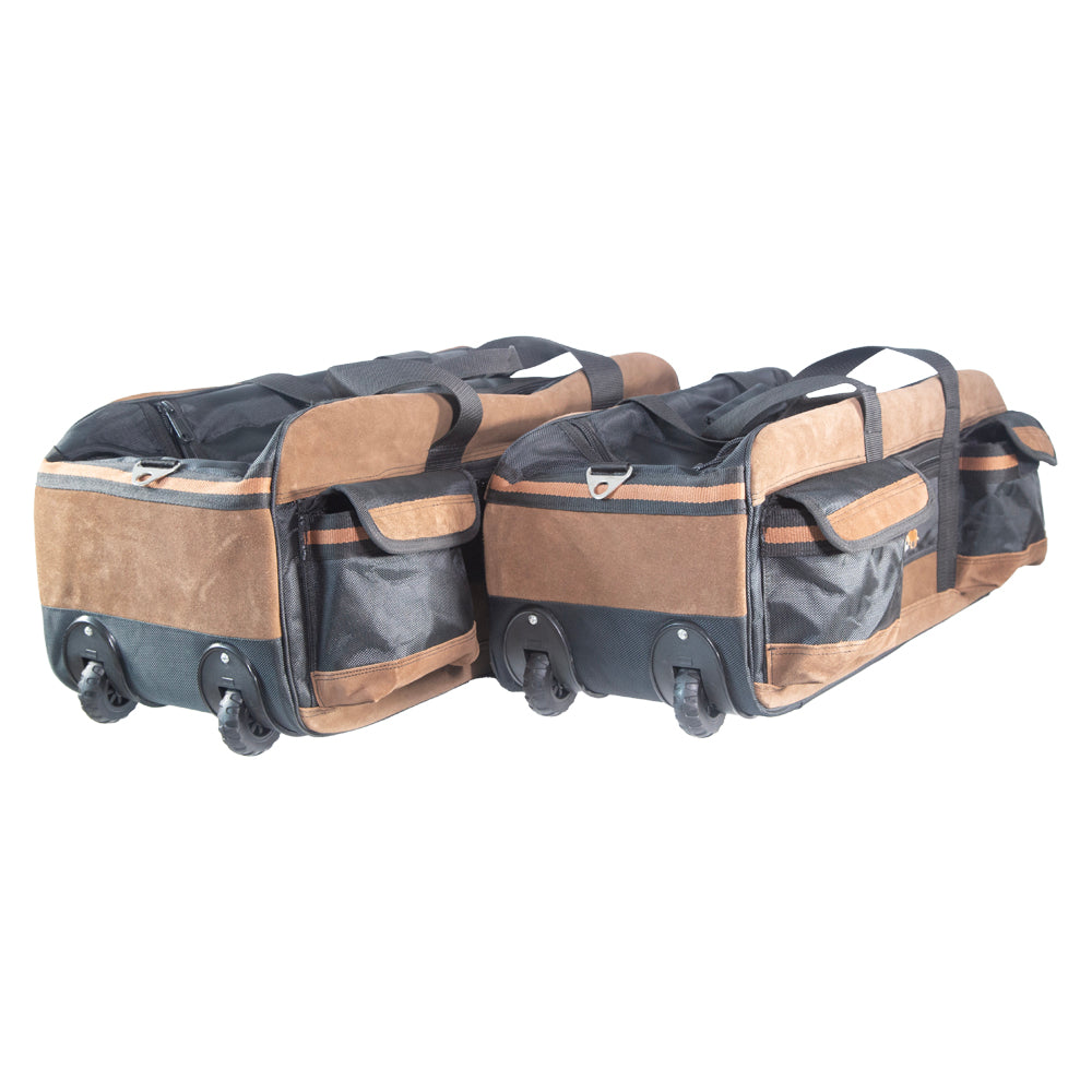 24" + 28" Brown Leather Trolley Tool Bags -  leathercrafttoolbags